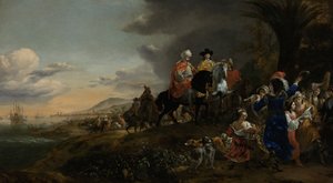The Dutch Ambassador on His Way to Isfahan, 1653-59 by Jan Baptist Weenix